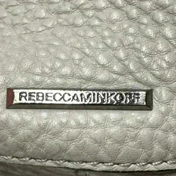 Rebecca Minkoff Gray Pebbled Leather Shoulder Hobo Bag - Picture 9 of 13